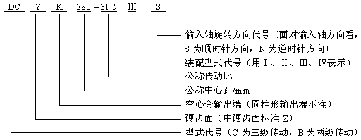 DBY、DCY、DBZ、DCZ型圓柱齒輪減速機JB/T9002-1999